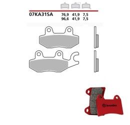 Front brake pads Brembo for Kawasaki Ninja 250 R 08-12 SA Road 07KA31SA