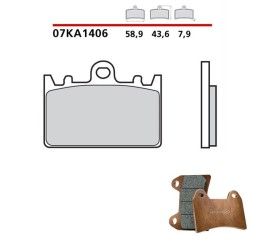 Front brake pads Brembo for Kawasaki ZXR 400 91-99 Genuine parts 07KA1406