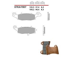 Front brake pads Brembo for Suzuki V-Strom 650 04-11 Genuine parts 07KA1907 (Left caliper)