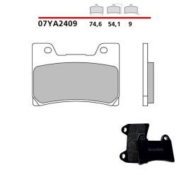 Front brake pads Brembo for Yamaha TDM 850 96-01 Genuine parts Carbon Ceramic 07YA2409