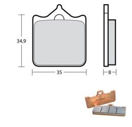 Front brake pads Brembo Racing for Benelli TNT 1130 R 11-14 Z03 Endurance racing M478Z03