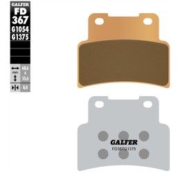 Front brake pads Galfer for Aprilia Mana 850 GT ABS 2009 G1375 sintered sport FD367G1375