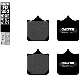 Front brake pads Galfer for Bimota DB7 2008 G1370 semi metal FD262G1054