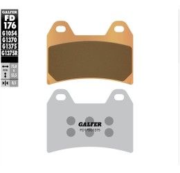 Front brake pads Galfer for CFMoto 700 CL-X Adventure 2023 G1375 sintered sport FD176G1375