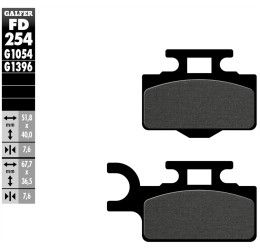 Front brake pads Galfer for Suzuki RM 65 03-07 G1370 semi metal FD254G1054