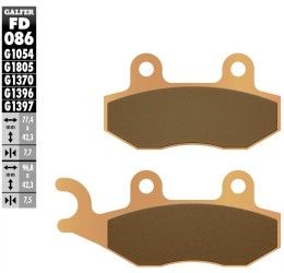 Front brake pads Galfer for Yamaha WR 125 2T 90-97 G1396 sintered offroad FD086G1396