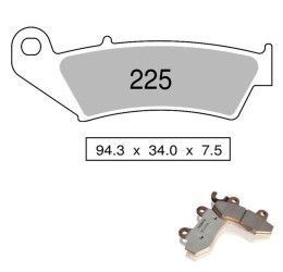 Front brake pads Nissin for Aprilia MXV 4.5 09-10 Sintered ST/MX 03 442P22503