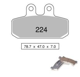 Front brake pads Nissin for Aprilia Scarabeo 500 02-08 Organic SS 00 442P22400
