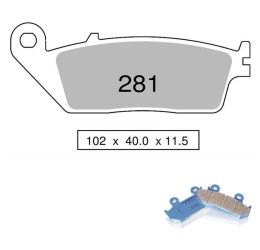 Front brake pads Nissin for Honda CB 300 F 15-19 Organic NS 04 442P28104