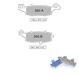 Front brake pads Nissin for Kawasaki KLR 650 03-05 Organic NS 04 442P26004 left caliper