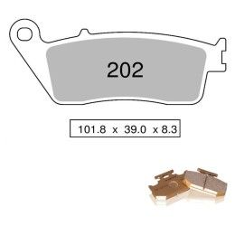 Front brake pads Nissin for Suzuki Bandit 600 95-99 Organic Off Road GS 02 442P20202