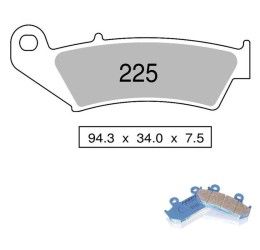 Front brake pads Nissin for Suzuki RMZ 450 05-19 Organic NS 04 442P22504