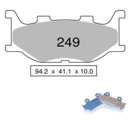 Front brake pads Nissin for Yamaha MT-03 660 06-12 Organic NS 04 442P24904
