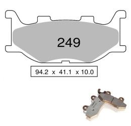 Front brake pads Nissin for Yamaha MT-03 660 06-12 Sintered ST/MX 03 442P24903