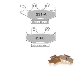 Front brake pads Nissin for Yamaha XT 600 E 90-02 Organic Off Road GS 02 442P23102