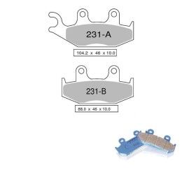 Front brake pads Nissin for Yamaha XT 600 E 90-02 Organic NS 04 442P23104