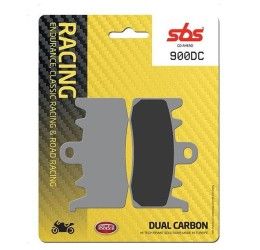 Front brake pads SBS for Aprilia Caponord 1200 13-16 DC Dual carbon racing 900DC