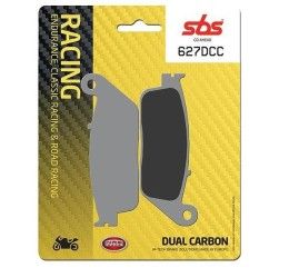 Front brake pads SBS for Kawasaki Ninja 650 ABS 17-25 DCC Dual carbon classic racing 627DCC