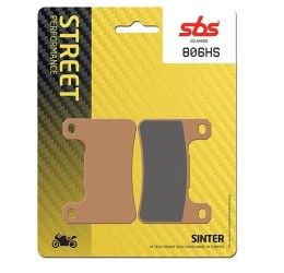 Front brake pads SBS for Suzuki GSX-R 600 04-10 HS sintered street 806HS