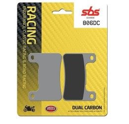 Front brake pads SBS for Suzuki V-Strom 1050 XT 20-22 DC Dual carbon racing 806DC