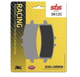 Front brake pads SBS for Triumph Speed Triple 1050 RS 18-20 DC Dual carbon racing 901DC