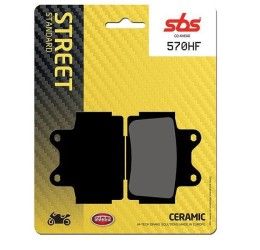 Front brake pads SBS for Yamaha TZR 125 87-88 HF ceramic street 570HF