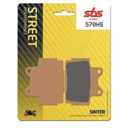 Front brake pads SBS for Yamaha TZR 125 87-88 HS sintered street 570HS