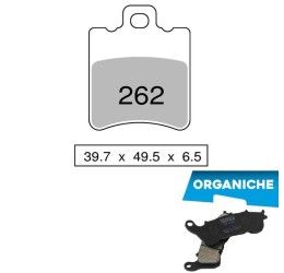 Front brake pads Trofeo by Ognibene for aprilia amico 50 all models 1992 Organic 00 43026200