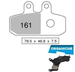 Front brake pads Trofeo by Ognibene for Aprilia Atlantic 500 01-04 Organic 00 43016100