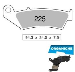 Front brake pads Trofeo by Ognibene for Aprilia MXV 4.5 09-10 Organic 00 43022500