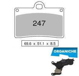 Front brake pads Trofeo by Ognibene for Aprilia RS 250 95-97 Organic 00 43024700