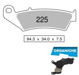 Front brake pads Trofeo by Ognibene for Beta RR 390 15-24 Organic 00 43022500