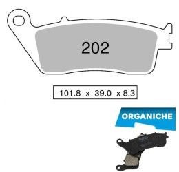 Front brake pads Trofeo by Ognibene for BMW C 600 Sport 12-15 Organic 00 43020200