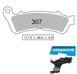 Front brake pads Trofeo by Ognibene for Honda Deauville NT 700 06-09 Organic 00 43030700