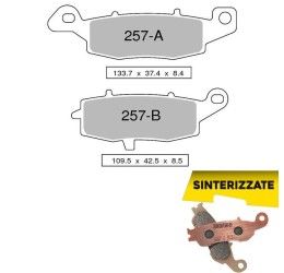 Front brake pads Trofeo by Ognibene for Kawasaki ER6N 06-16 Sintered 01 43025701 (Right caliper)