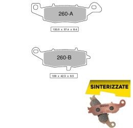 Front brake pads Trofeo by Ognibene for Kawasaki ER6N 06-16 Sintered 01 43026001 (Left caliper)