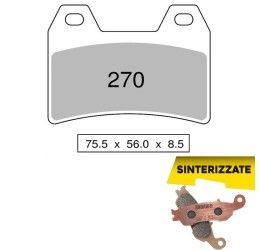 Front brake pads Trofeo by Ognibene for MV Agusta Brutale 800 13-19 Sintered 01 43027001