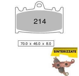 Front brake pads Trofeo by Ognibene for Suzuki Bandit 1250 S 07-12 Sintered 01 43021401