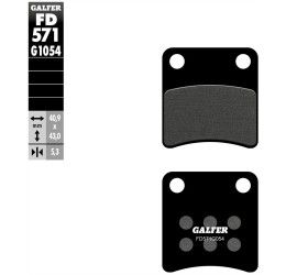 Parking brake pads Galfer for Aprilia Mana 850 GT 09-13 G1370 semi metal FD571G1054