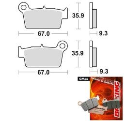 Rear brake pads Braking for Beta Xtrainer 300 15-21 CM46 sintered offroad 890CM46