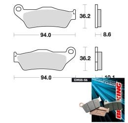 Rear brake pads Braking for BMW M 1000 XR 2024 CM56 sintered road 794CM56
