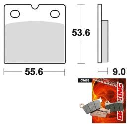 Rear brake pads Braking for BMW R 100 RS 76-80 CM55 sintered road 613CM55