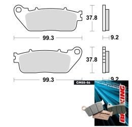 Rear brake pads Braking for Honda CB 1000 R 08-16 | 18-21 CM56 sintered road 942CM56