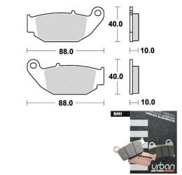 Rear brake pads Braking for Honda CRF 300 L 21-25 SM1 semi-metallic 965SM1