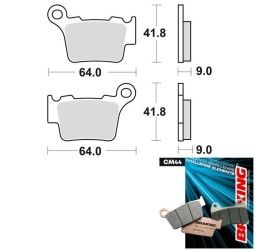Rear brake pads Braking for Husqvarna TC 450 02-10 CM44 sintered offroad 891CM44