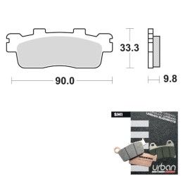 Rear brake pads Braking for Kawasaki J 125 ABS 16-21 SM1 semi-metallic 945SM1