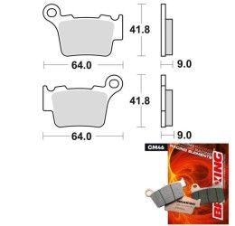 Rear brake pads Braking for KTM 300 EXC TPI 18-21 CM46 sintered offroad 891CM46