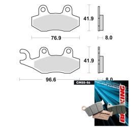 Rear brake pads Braking for Triumph Speed Triple T509 97-98 CM56 sintered road 696CM56