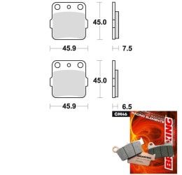 Rear brake pads Braking for Yamaha YZ 80 93-01 CM46 sintered offroad 686CM46