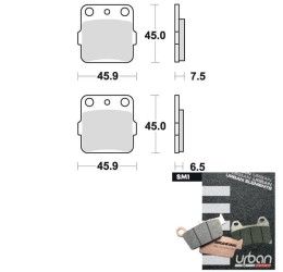 Rear brake pads Braking for Yamaha YZ 80 93-01 SM1 semi-metallic 686SM1